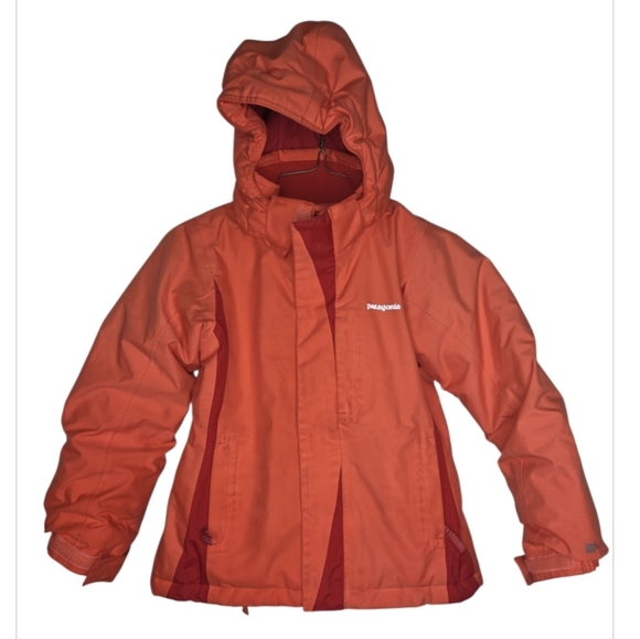 Patagonia Other - Patagonia H2NO Girls Hooded Coral Winter Snow Parka Jacket Size XS 5-6
